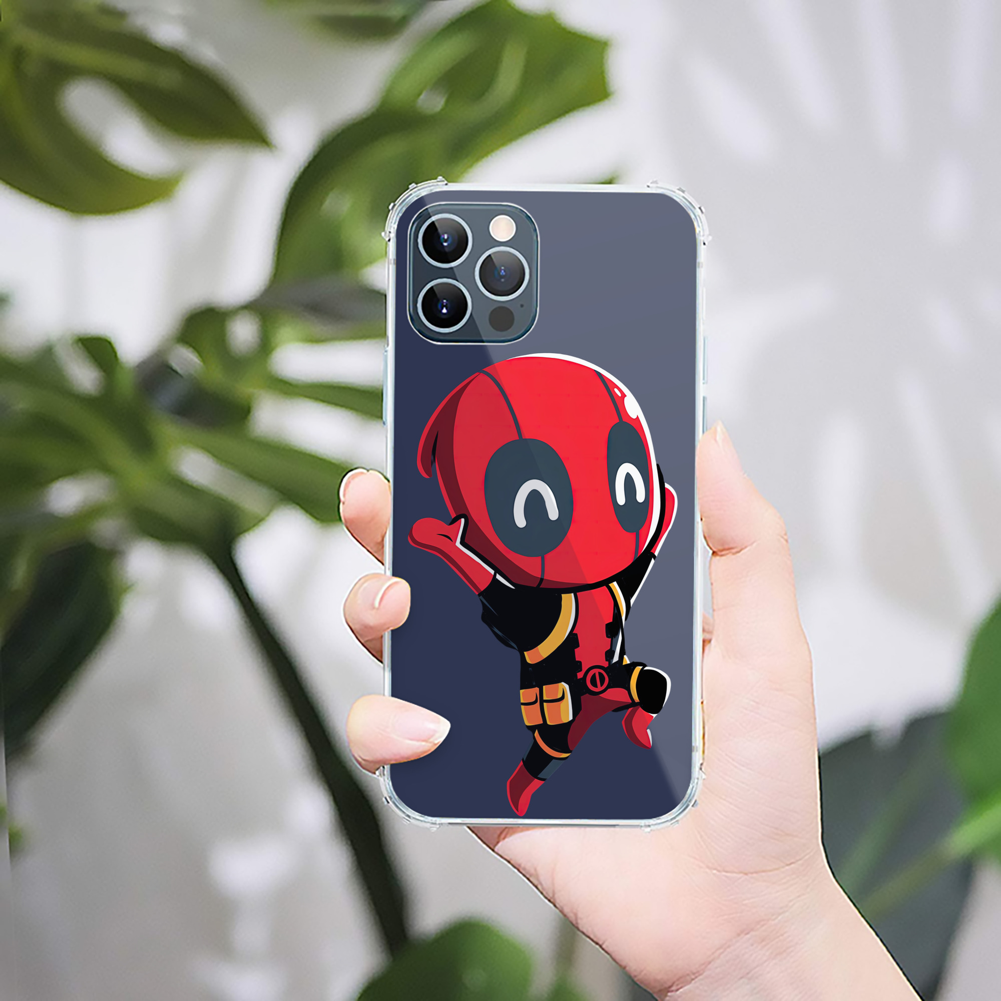 （画像用） Deadpool デッドプール 【iPhone 12シリーズ対応】透明スマホケース（クリアソフトケース）